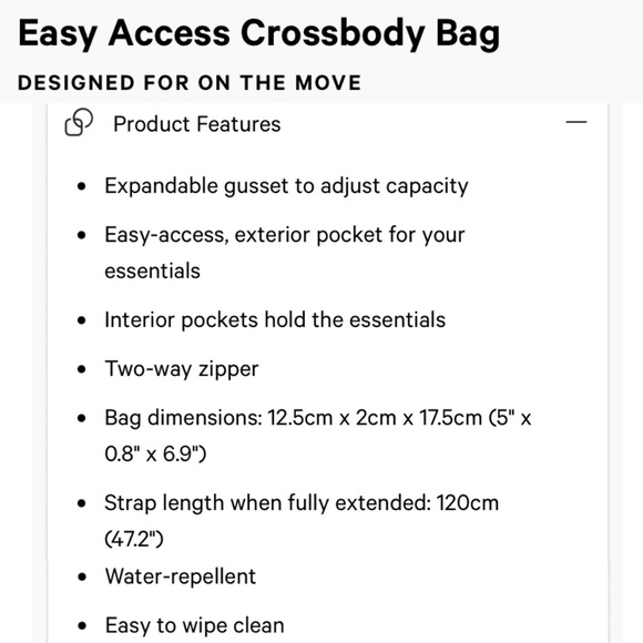 LULULEMON Athletica Black Easy Access Crossbody Bag - Picture 16 of 16